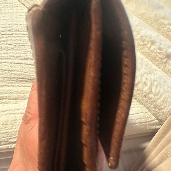 Coach Signature long  Tan and Brown Monogram Wallet - Picture 7 of 17